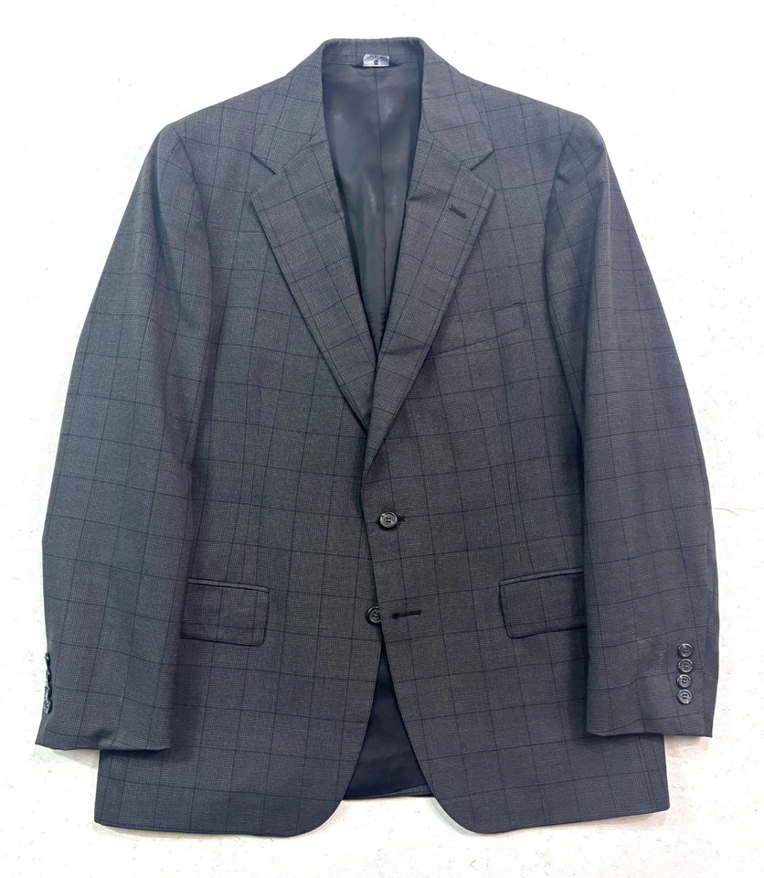 De colección Años 90 Polo Ralph Lauren 40R 33x30 2 piezas Pantalón Traje Carbón Ventana EE. UU. Lana Foto 2 de 4