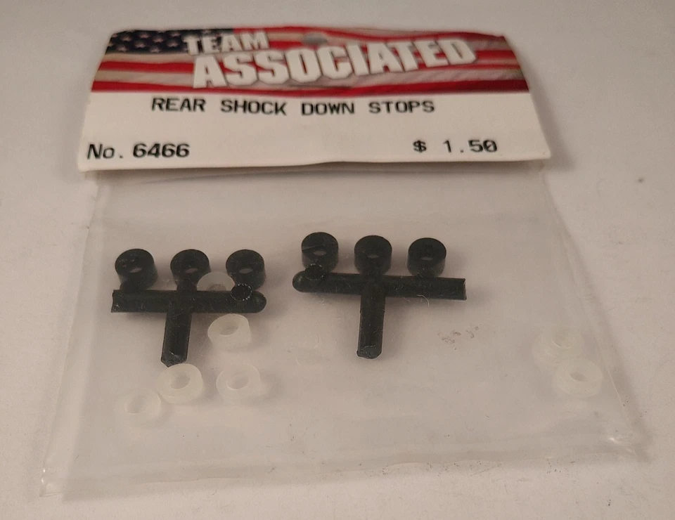 Vintage Team Associated 6466 RC10 Shock Downstops RC Car Parts - Image 2 of 3