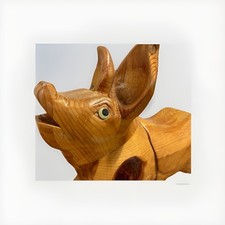 1986 Wooden Rocking Pig