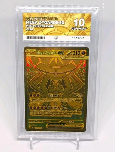 Mega Zygarde EX 124/088 2026 Perfect Order MHR Holo ENG ACE 10 Pokémon TCG