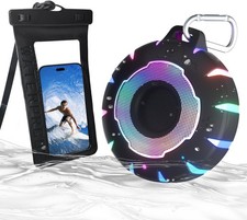 Bluetooth Shower Speaker with Waterproof Phone Pouch