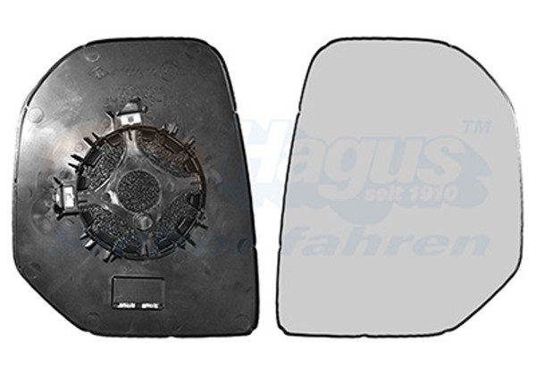VAN Wezel Spiegelglas AußEnspiegel Hagus 0905838 FüR Peugeot CitroËN Berlingo B9-image