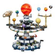 Solar System Building Blocks Eight Planets Electric Rotating Model toy for gifts