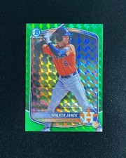 2025 Topps Bowman Chrome Walker Janek #BDC-45 Green Geometric REF 99/99 QI95
