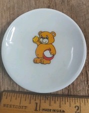 Teddy Bear Cookie 2-1/4" Round Plate Child Set