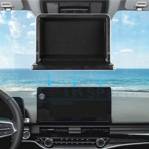 Black Center Console Screen Storage Box Trim ABS For Honda Prologue 2024-2025 - Picture 6 of 10