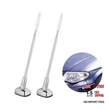 2-Pack Car Bumper Corner Antenna Pole Adjust Driving Parking Marker Protector