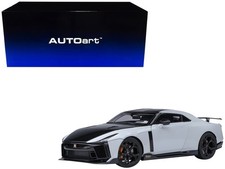 Nissan GT-R50 ItalDesign Black & White Metallic 1/18 Model Car Autoart