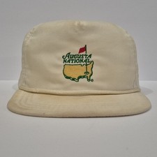 Vintage Augusta National White Golf Club Hat Derby Cap *READ
