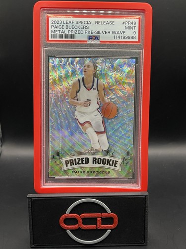 2023 Leaf Special Release #PR49 Paige Bueckers Silver Wave PSA 9 /25