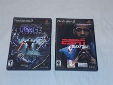 Playstation 2 PS2 - ESPN Basketball * Star Wars Force Unleashed [COMPLETE]