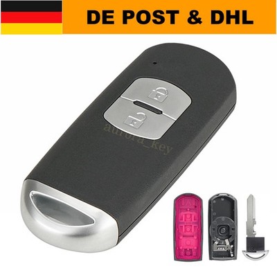 Ersatz 2 Tasten Schlüssel Gehäuse für Mazda 2 3 6 CX-3 CX-5 MX-5 CX-6 CX-7 CX-9