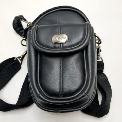 View Black Camera Bag Case Double Zipper Shoulder Strap Belt Loop Compact 8 