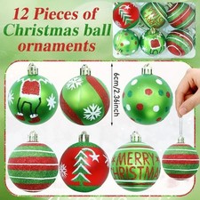 christmas ornaments 12pcs Set The Grinch Sphere Set