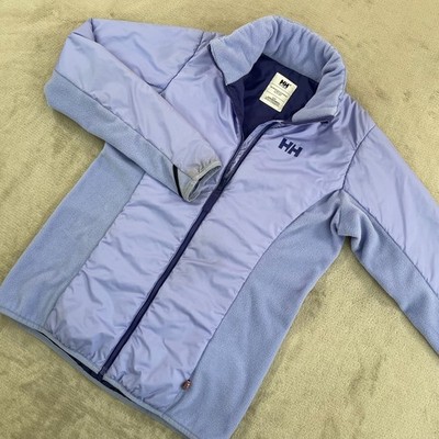 Helly Hansen Primaloft Full Zip Jacket Women Small Light Lavender GorpCore Warm