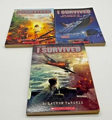 I Survived series books 3 pack. Very Good Condition. - Image 1 of 4