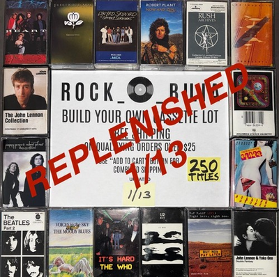 #ad $1 and UP ARENA ROCK VAN HALEN PINK FLOYD RUSH ZEP BUILD YOUR LOT CASSETTE TAPES $19.00