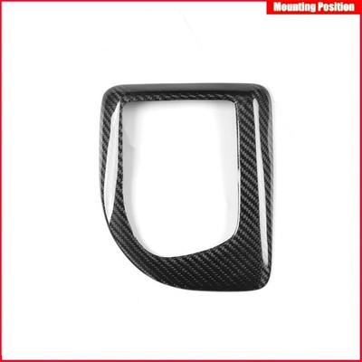 Genuine Carbon Fiber Gear Shift Lever Panel Trim For BMW 2002-2007 5series E60