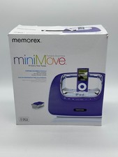 Memorex miniMove Portable Boombox for iPod New RARE PURPLE Mini Move