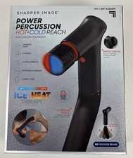 Sharper Image Power Percussion Hot  Cold Reach Percussion Massager. Open Box