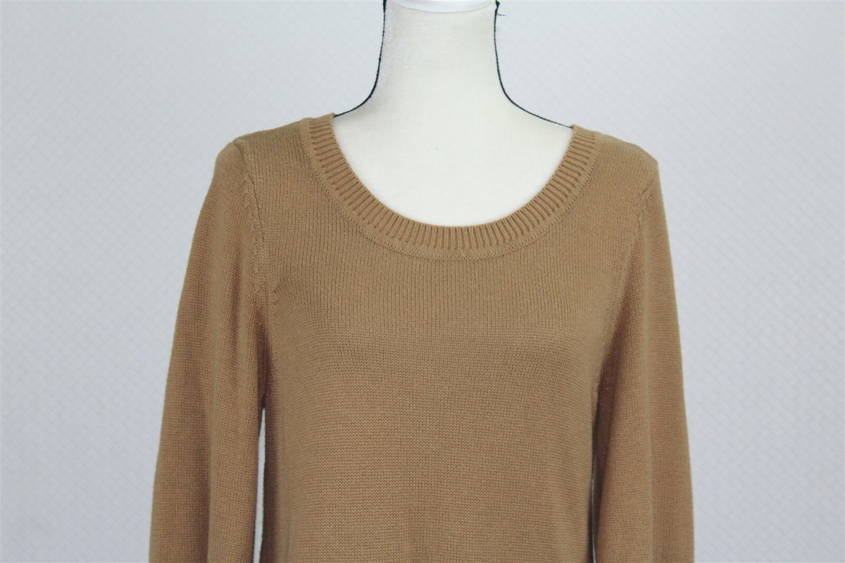 H&M Women's Sweater Dress M Brown Knit 3/4 Sleeve Above the Knee | eBay