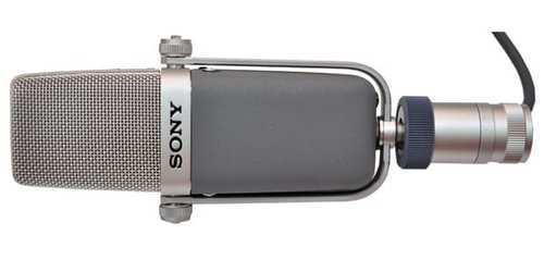 SONY C-38B Pro Audio Condenser Microphone w/ Cable Hard Case Multi 