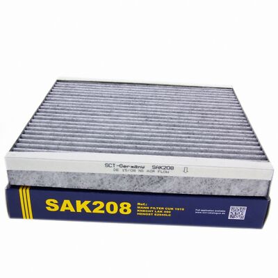 SCT Innenraumfilter mit Aktivkohle SAK208 VW Toyota Auris Avensis Prius Rav4