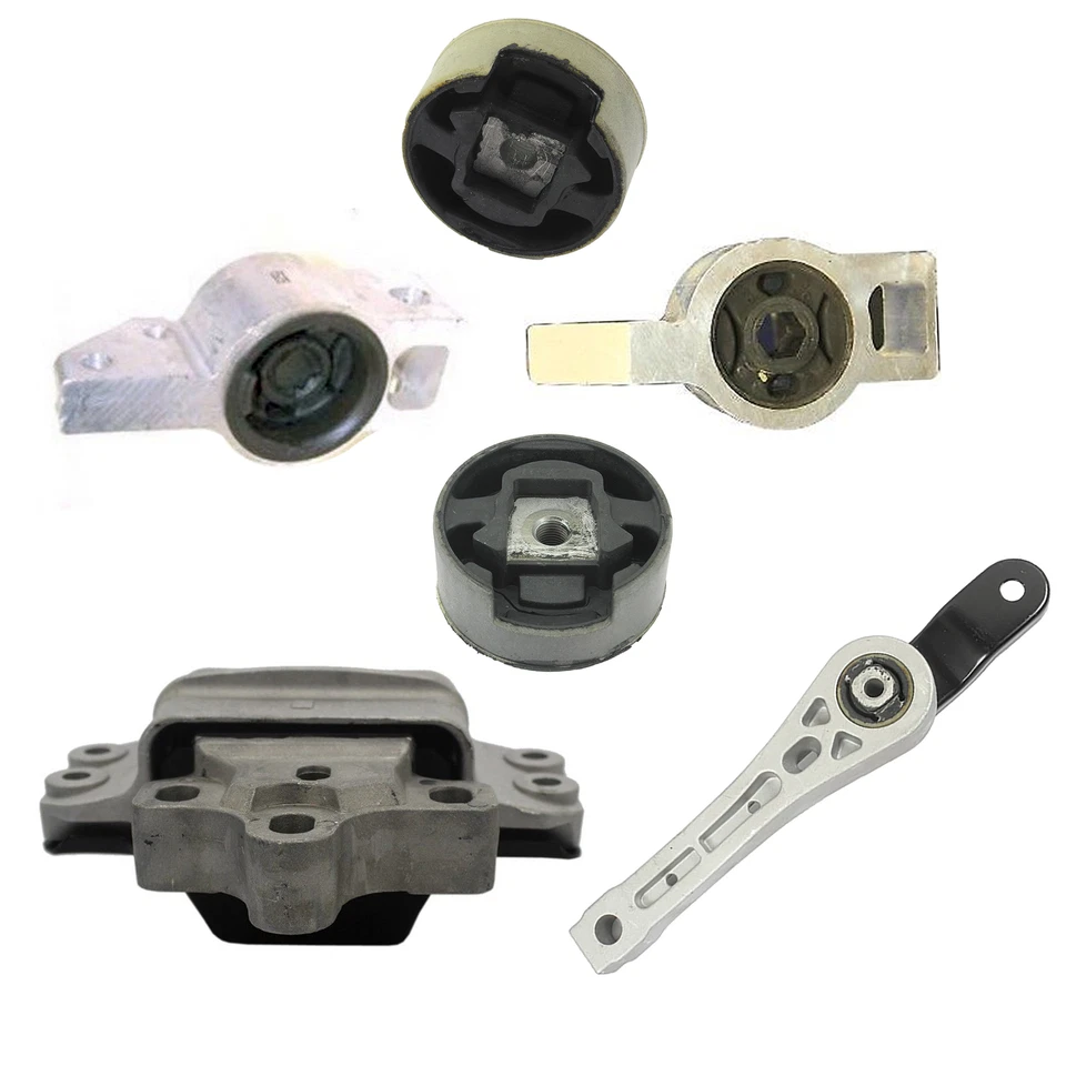For Audi A3 Volkswagen GTI Jetta 2.0L Engine Motor @ Transmission Mount Set 6PCS — 第 2/4 张图片