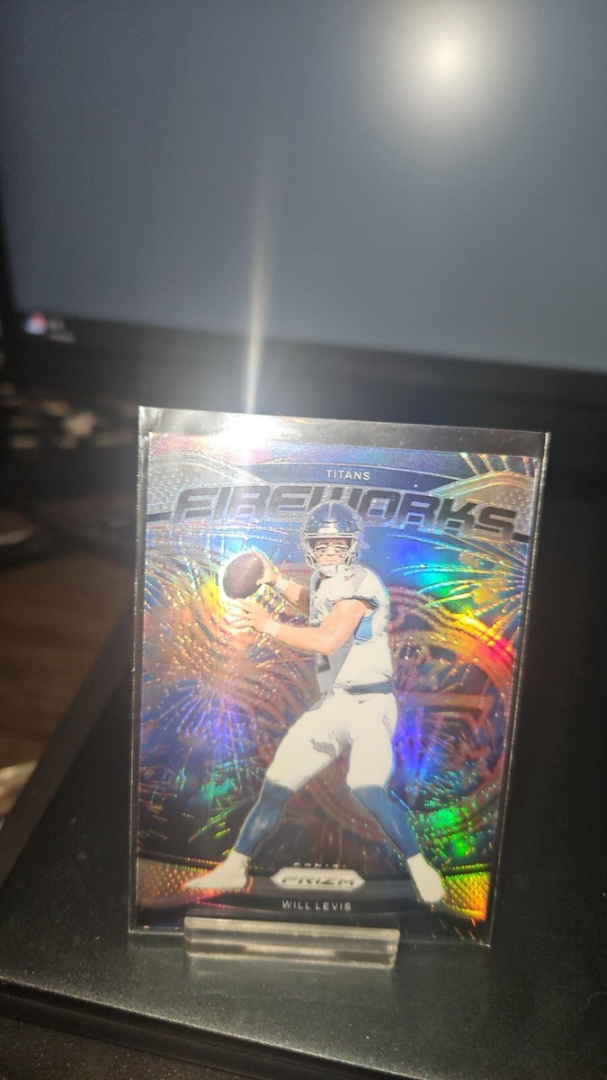 Will Levis 2024 Panini Prizm Silver Fireworks Insert #4 Tennessee