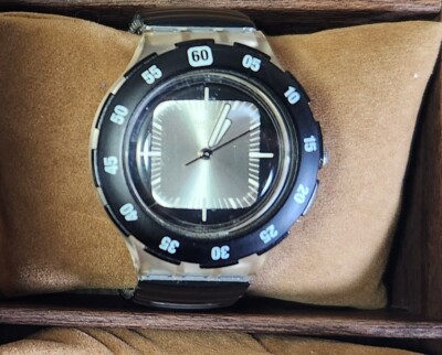 Swatch Watch Scuba 200 SILVER EXIT SDK132 1996