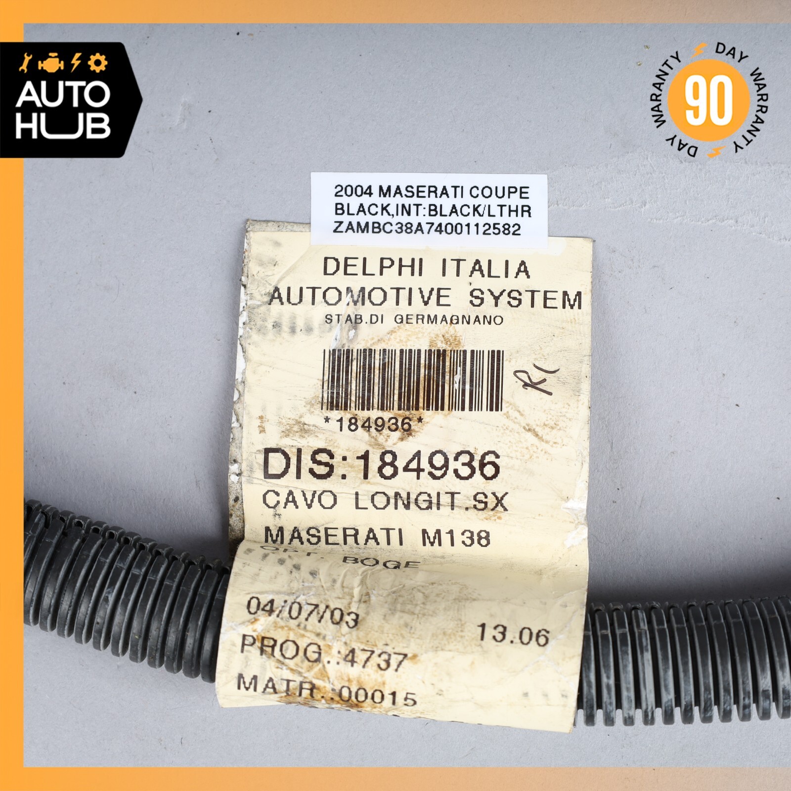02-04 Maserati Coupe Cambiocorsa M138 4.2L Engine Motor Cable Wire Harness OEM