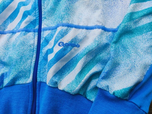 Gonso Tracktop Veste Cycliste Vintage 80S Laine Et Acrylique Dunova TAILLE S - Photo 5 sur 9