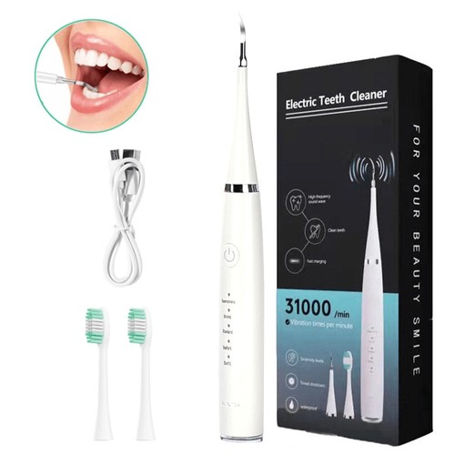 Sonic Electric Toothbrush Rechargeable With 2 Brushes Head 5 Modes USB Charge - Picture 11 of 12