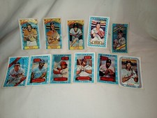 Tarjetas de béisbol surtidas Kellogs cereal 3-D SUPER STAR ALL-STAR 1971-'78
