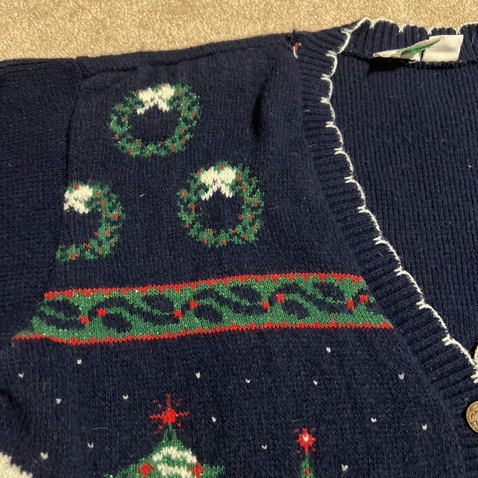 Nutcracker Plus Size Cardigan Button Up Long Slee… - image 4