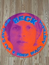 Circular Original Concert Poster from Beck Bondi Beach Australia 1997 Vintage