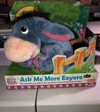 Vtg 1999 Disney Winnie the Pooh ASK ME MORE EEYORE 9" tall
