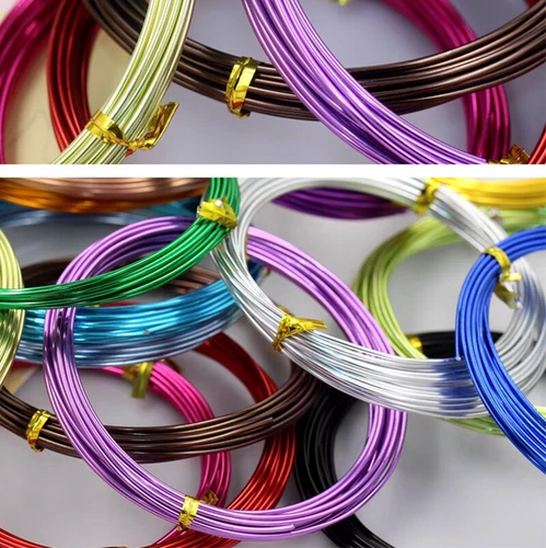 1mm 2mm 3mm Colorful Aluminum Wire Bending Wire Jewelry Wire Craft Wire 5 Meters - Bild 8 von 25