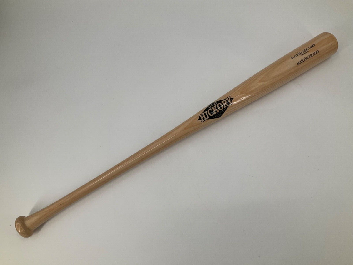 MARTIN PRADO MIAMI MARLINS GAME USED UNCRACKED OLD HICKORY