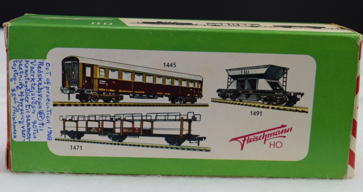 FLEISCHMANN HO 1464G WAGON TRAIN FREIGHT CAR MADE IN WEST GERMANY