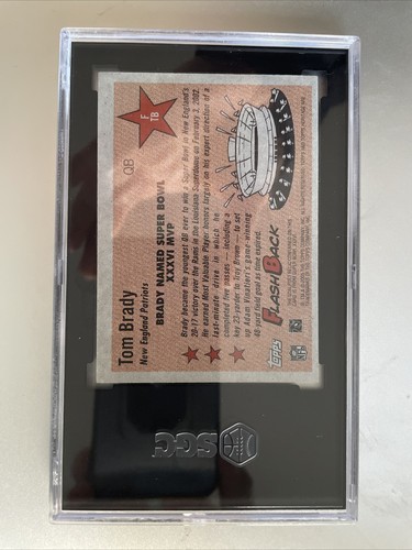 2005 Topps Heritage Tom Brady Super Bowl XXXVI MVP Goal Post Relic #F-TB RARE!! - Picture 3 of 3