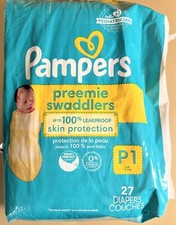 Pampers Preemie Diapers 27 Count NEW UNOPENED