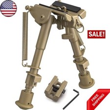 USA 6-9" Sling Stud Mount Bi-pod Spring Return Hunting Bipod Picatinny Adapter