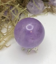 Crystal 22.2mm Purple Amethyst Mini Sphere Orb Ball with Stand USA Seller N5