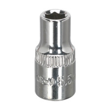 Sealey WallDrive Socket 5.5mm 1/4"Sq Drive Fully Polished - SP14055