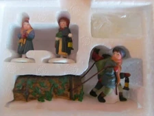 Retired Department 56 Heritage Village Dickens Bringing Home The Yule Log 55581P