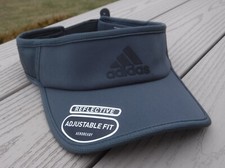 NWT ADIDAS AeroReady Mens SuperLite 2 Run/Tennis Adj Visor-OSFM  22 DARK GRAY