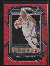Moriah Jefferson 2023 Panini Prizm WNBA #76 Red Wave Prizm SP