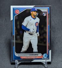 Alexander Canario Rookie RC 2024 Bowman Chrome Baseball Card #38 Chicago Cubs. rookie card picture