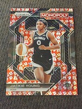 2024 Jackie Young Panini Monopoly Free Parking Cracked Ice Prizm #15
